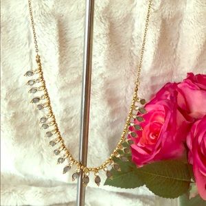 Ice blue & white crystal Necklace